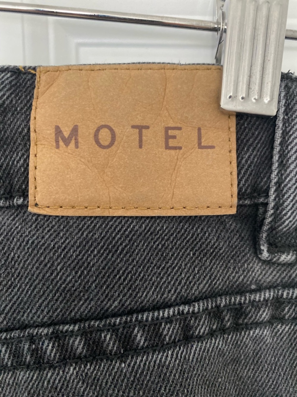 Motel Rocks Black Low Rise Parallel Jeans - Picture 4 of 5